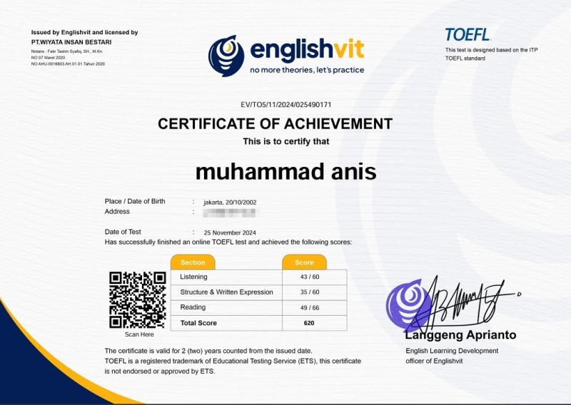 TOEFL ITP