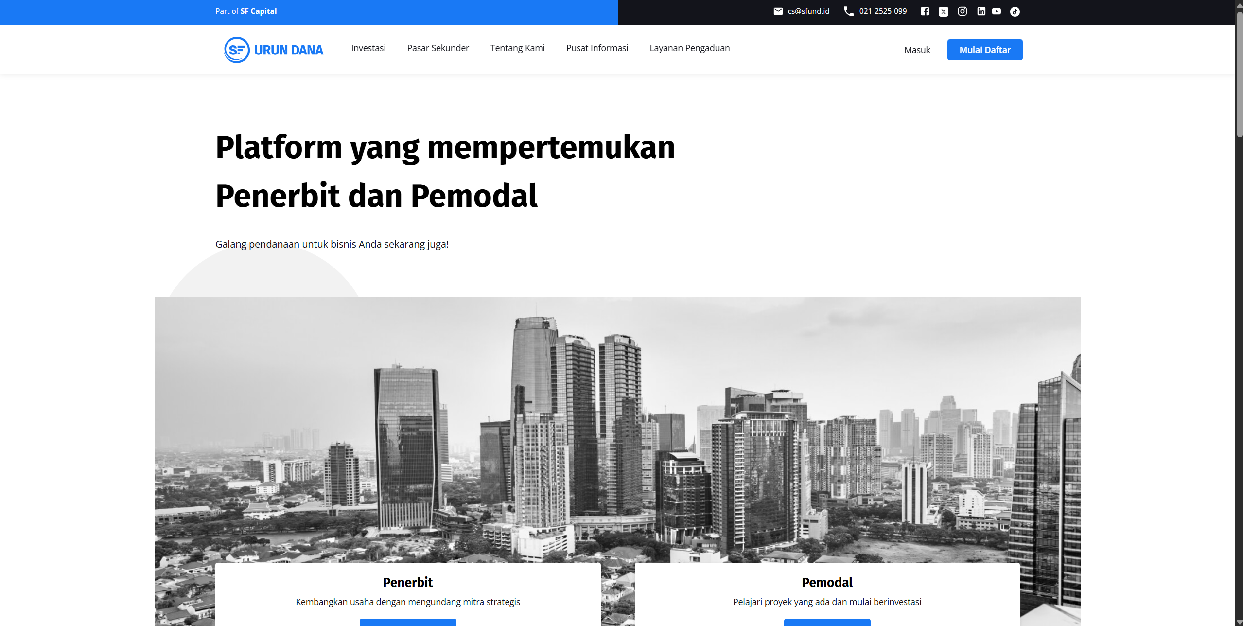 SFUND Fintech Platform screenshot