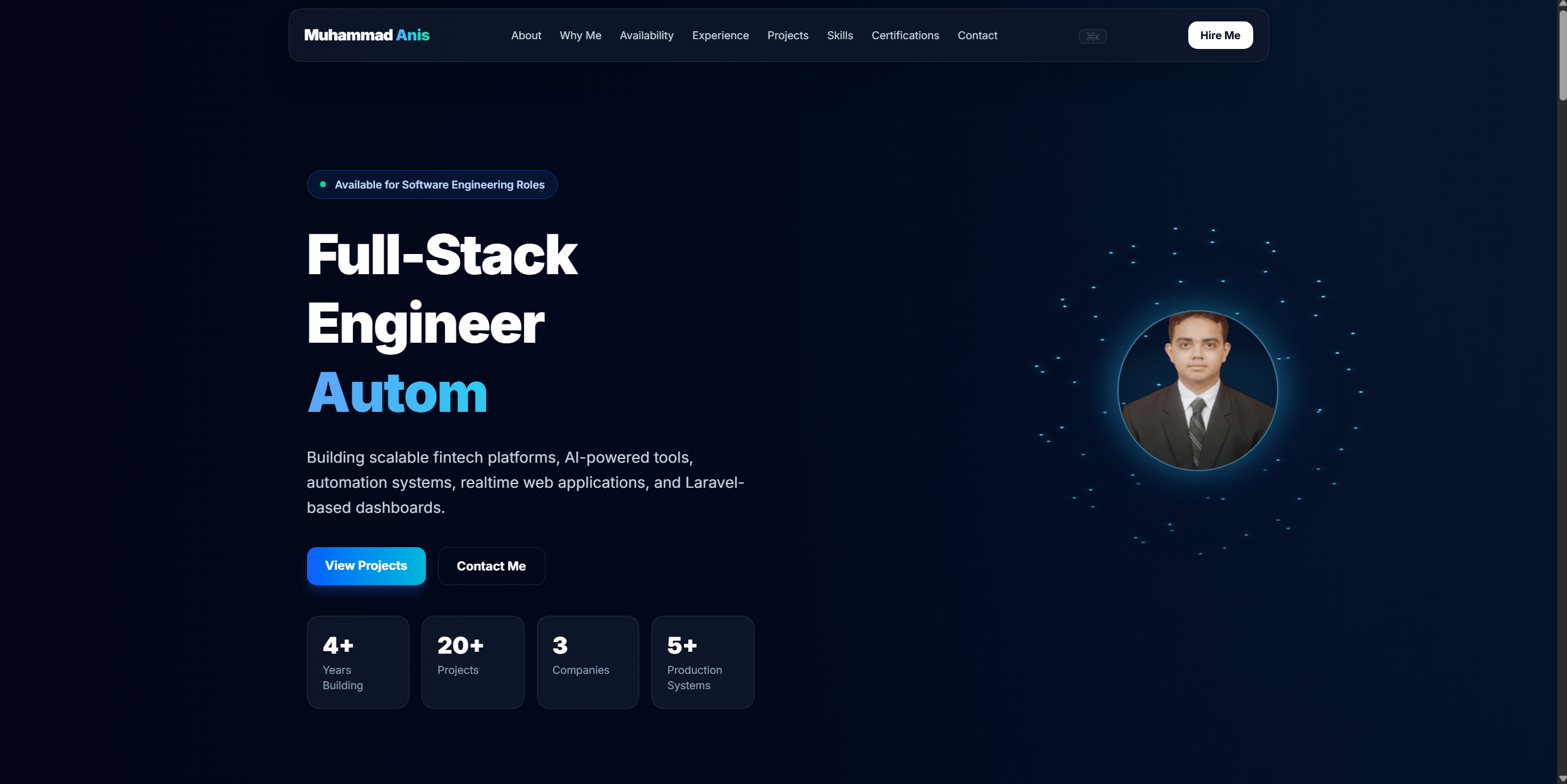 Personal Portfolio Website